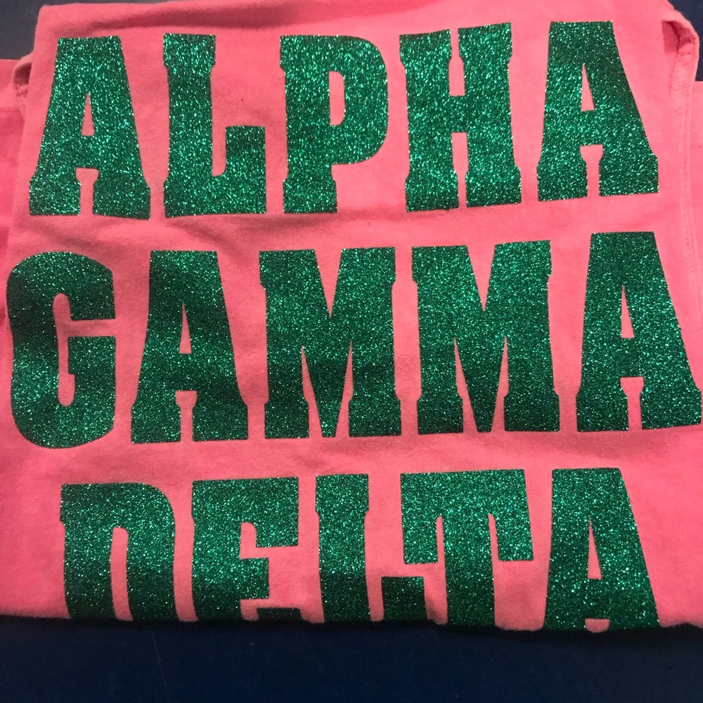 Alpha Gamma Delta comfort colors tanks top